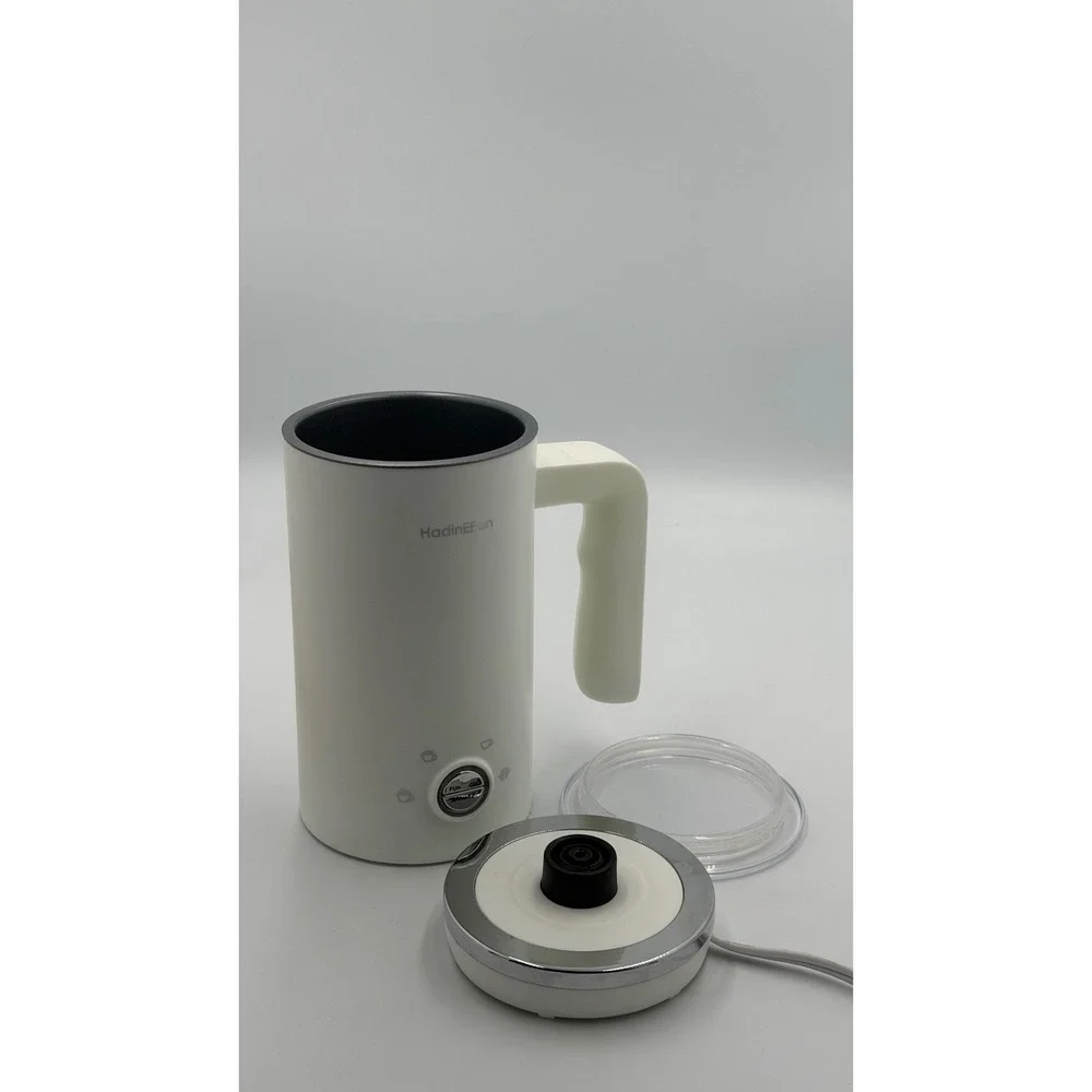 HadinEEon Milk Frother Steamer 4-in-1 White Electric Foam Maker Tested